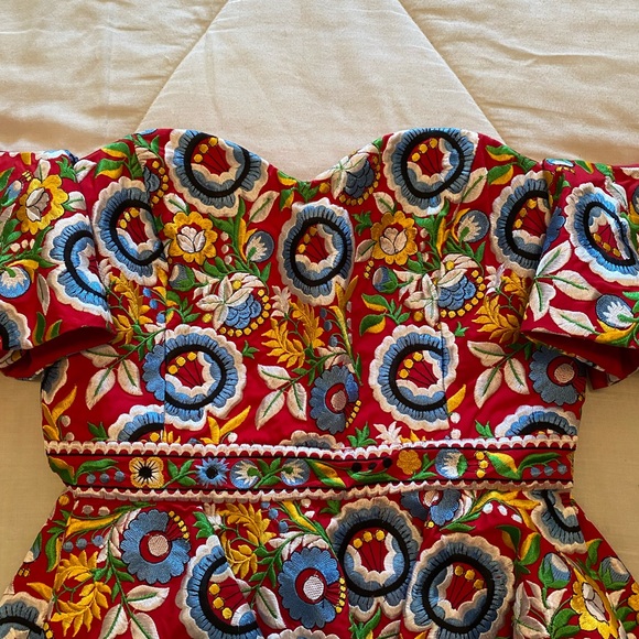 Caroline Constas Irene peplum top M NWT - Picture 4 of 12